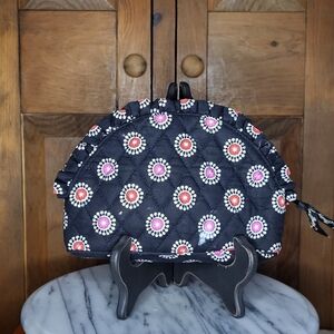 Vera Bradley Quilted Cosmetic Bag with Floral Pattern